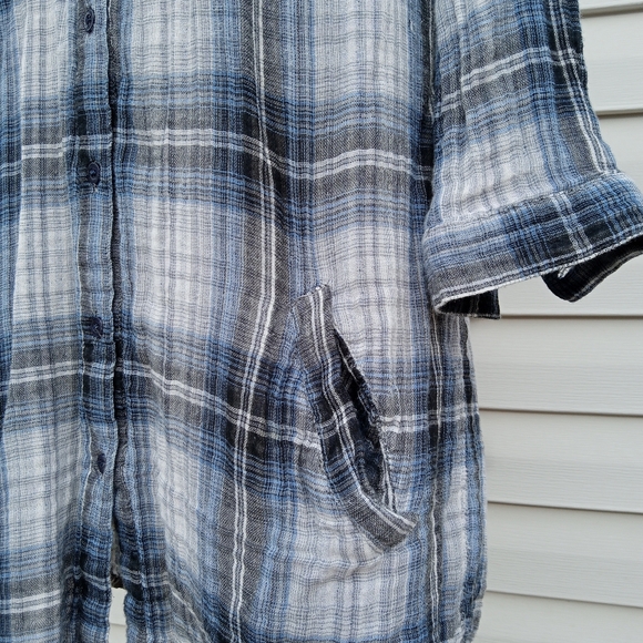 Small 90's Plaid Tunic w Pockets! Great Condition! - Picture 6 of 6